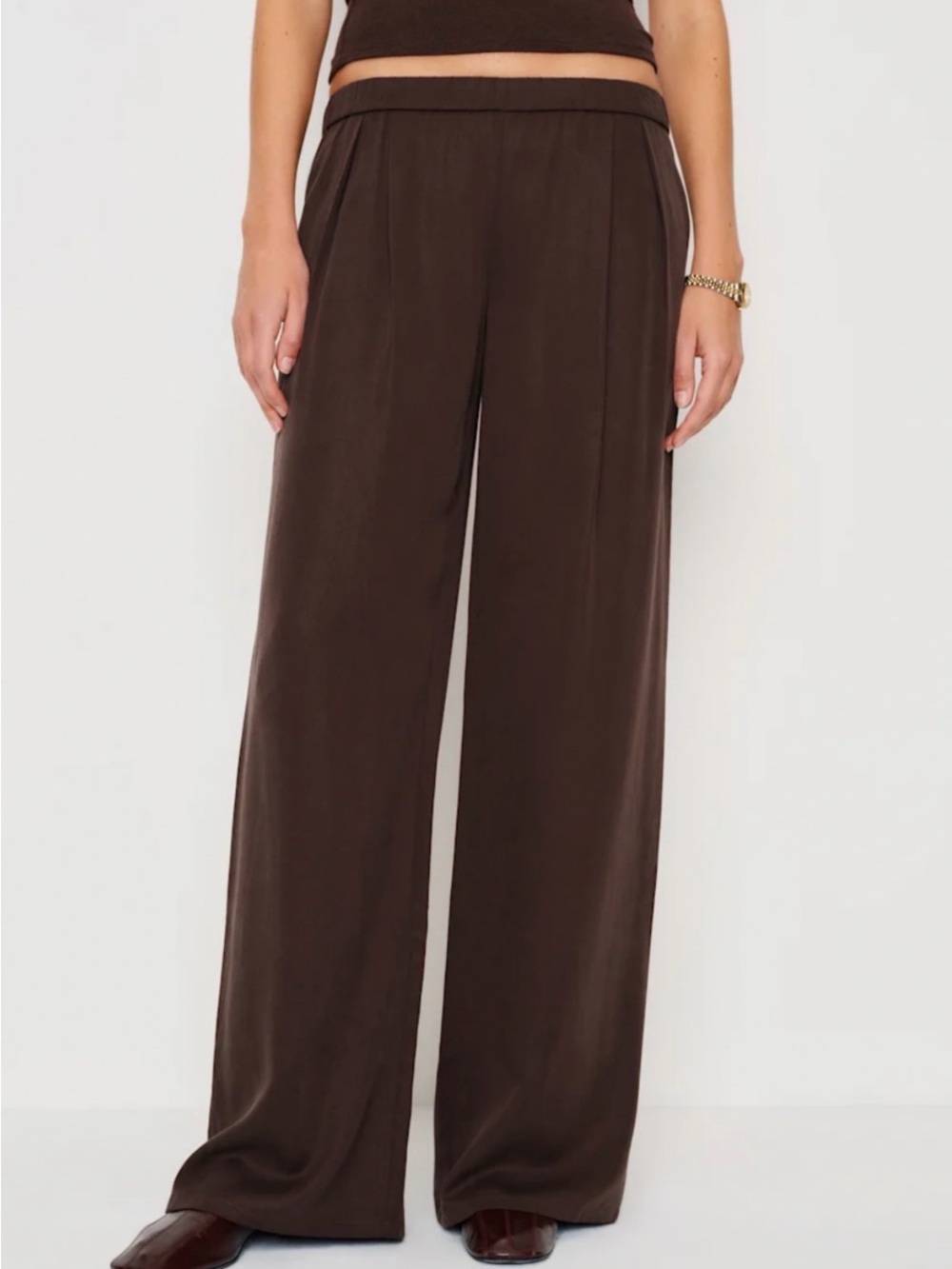 Marion Low Rise Pant Dark Brown